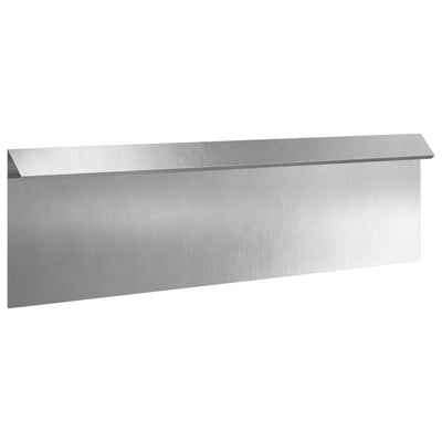 Vidaxl Schneckentor Silber 100 x 3,5 x 25 cm Edelstahl