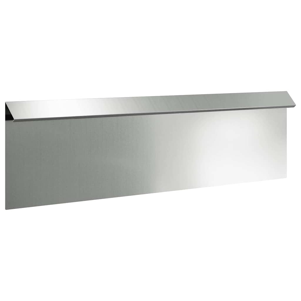 Vidaxl Schneckentor Silber 100 x 3,5 x 25 cm verzinkter Stahl