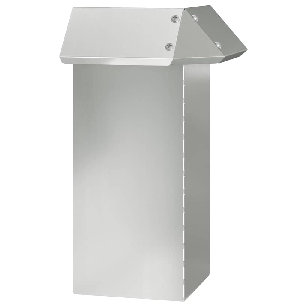 Vidaxl Schneckentor Silber 13,5 x 13,5 x 25 cm verzinkter Stahl