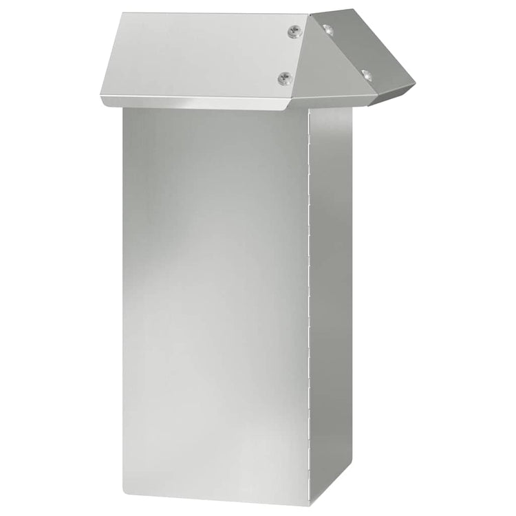Vidaxl Schneckentor Silber 13,5 x 13,5 x 25 cm verzinkter Stahl