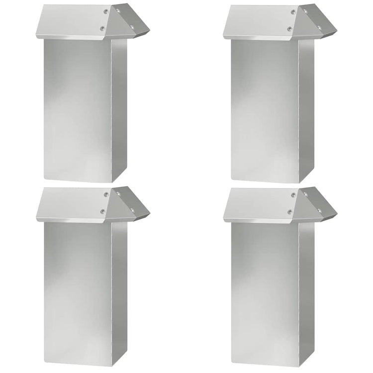 Vidaxl Schneckentor 4 Stück Silber 13,5 x 13,5 x 25 cm