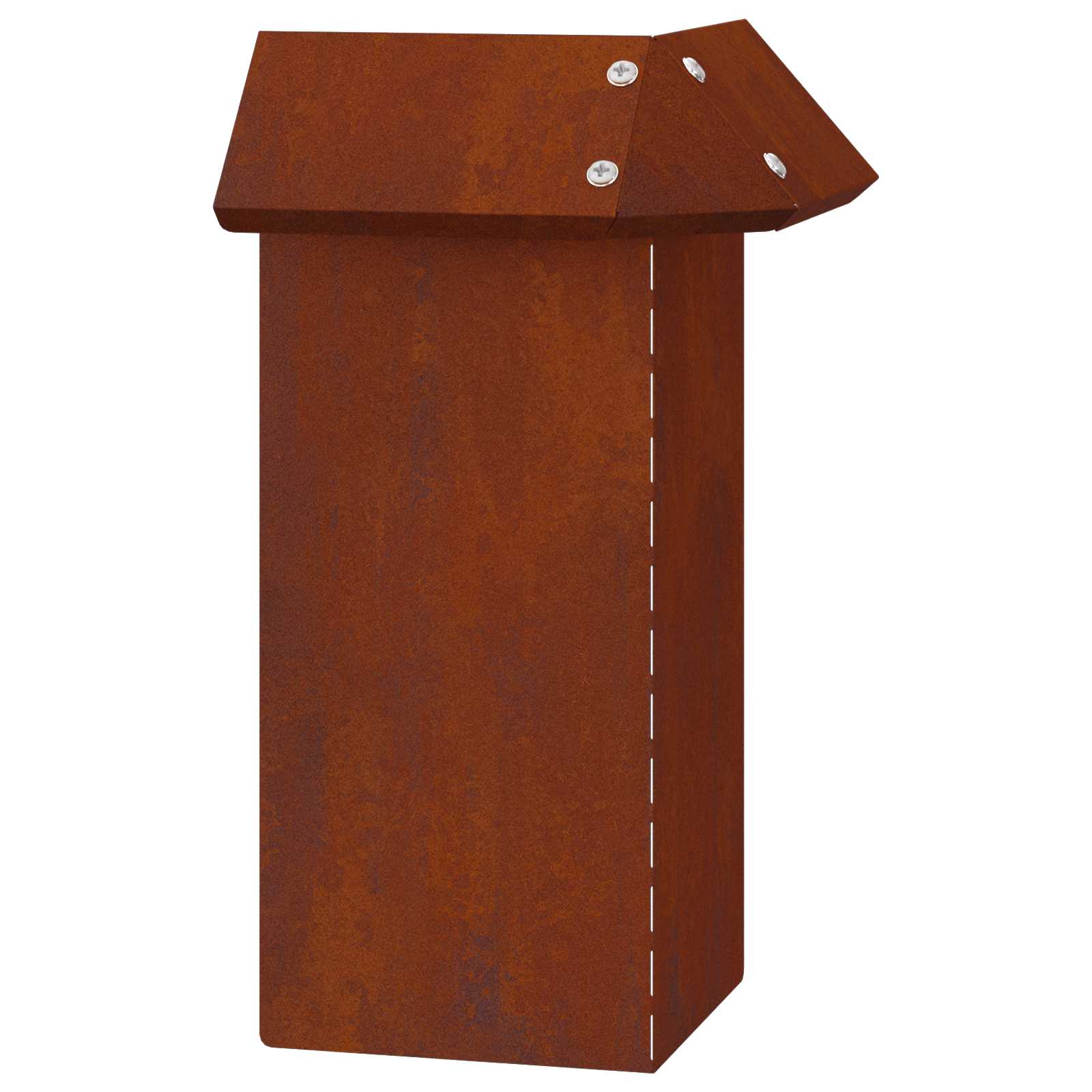 Vidaxl Schneckentor rostig 13,5 x 13,5 x 25 cm Cortenstahl