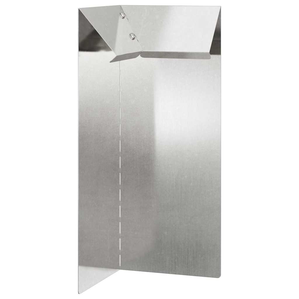 Vidaxx Schneckentor Silber 10 x 10 x 25 cm Edelstahl