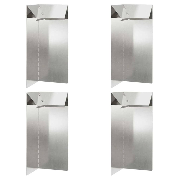 Vidaxx Schneckentor 4 Stk. Silber 10 x 10 x 25 cm Edelstahl