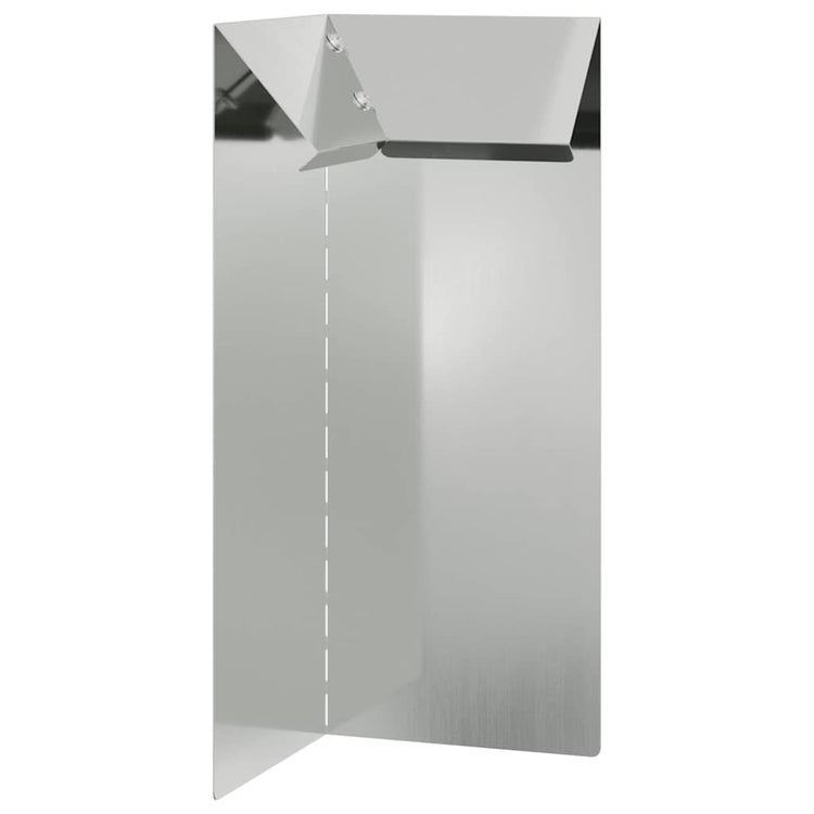 Vidaxx Schneckentor Silber 10 x 10 x 25 cm verzinkter Stahl