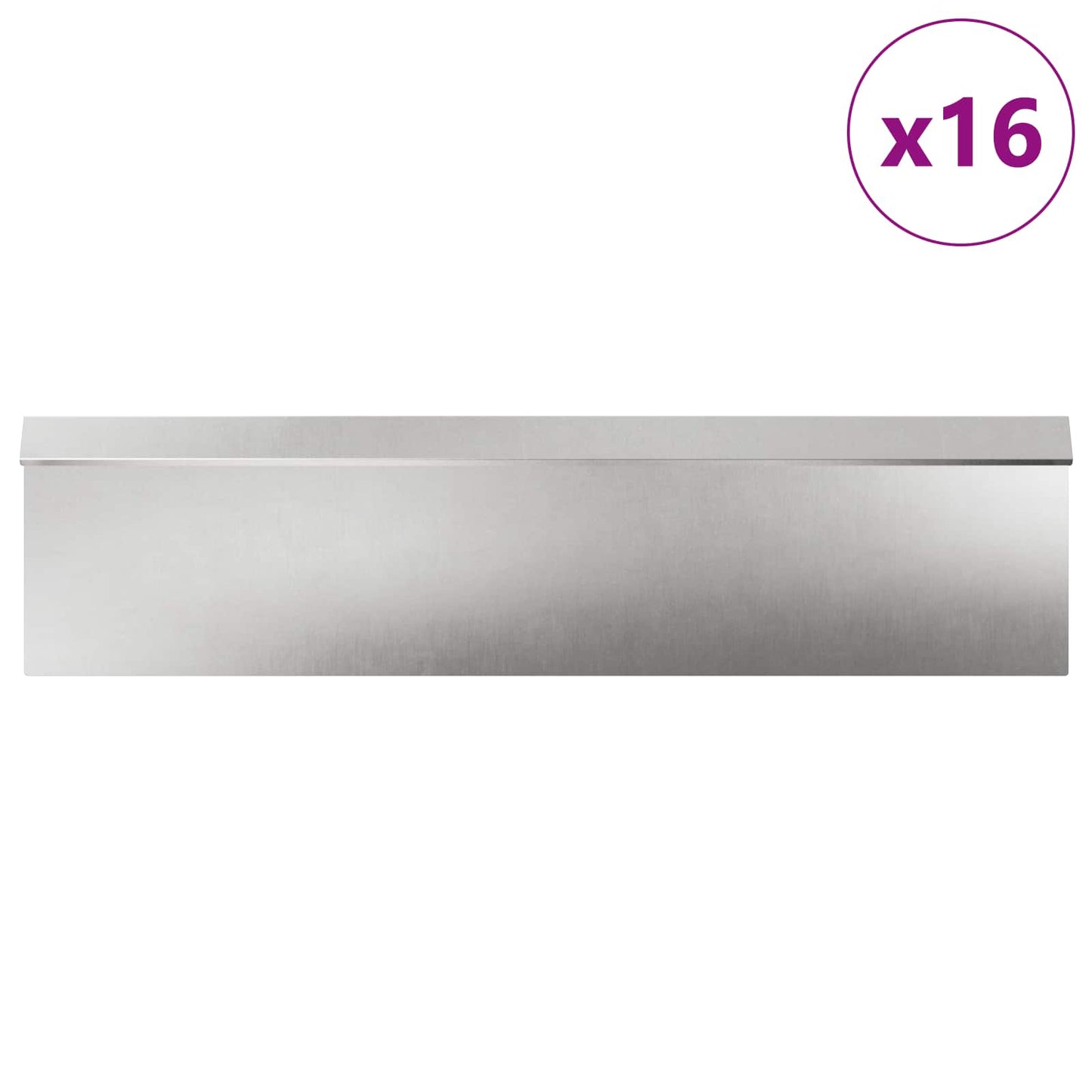 Vidaxl Schneckenzäune 20 Stk. Silber Edelstahl