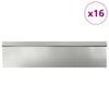 Vidaxl Schneckenzäune 20 Stk. Silber verzinkter Stahl