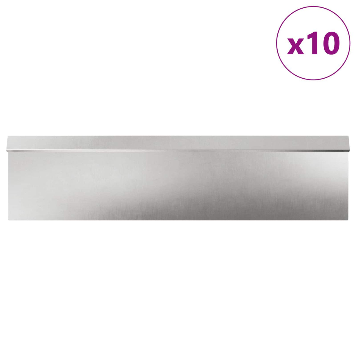 Vidaxl Schneckenzäune 16 Stk. Silber Edelstahl