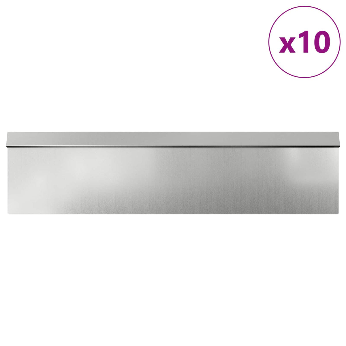 Vidaxl Schneckenzäune 16 Stk. Silber verzinkter Stahl