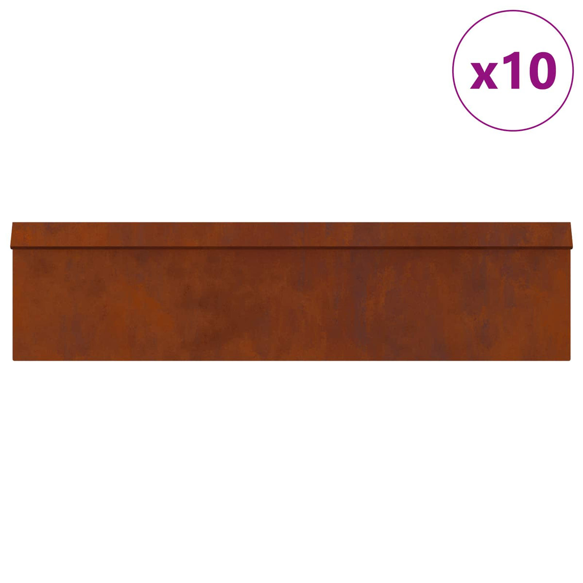 Vidaxl Schneckenzäune 16 Stück rostiger Cortenstahl