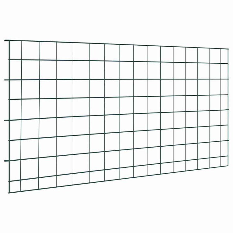 Vidaxl Teichzaun-Set 5-teilig grün 100 x 50 cm Stahl