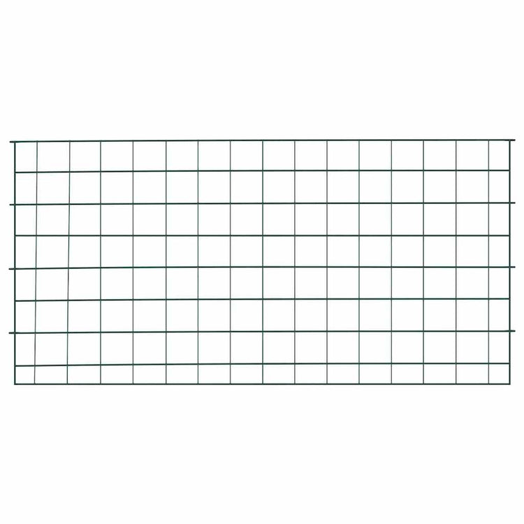 Vidaxl Teichzaun-Set 5-teilig grün 100 x 50 cm Stahl