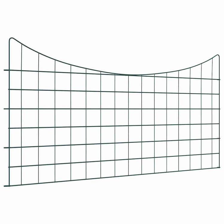 Vidaxl Teichzaun-Set 5-teilig grün 100 x 50 cm Stahl