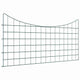 Vidaxl Teichzaun-Set 5-teilig grün 100 x 50 cm Stahl