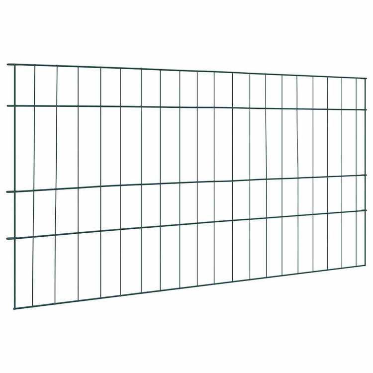 Vidaxl Teichzaun-Set 5-teilig grün 100 x 50 cm Stahl