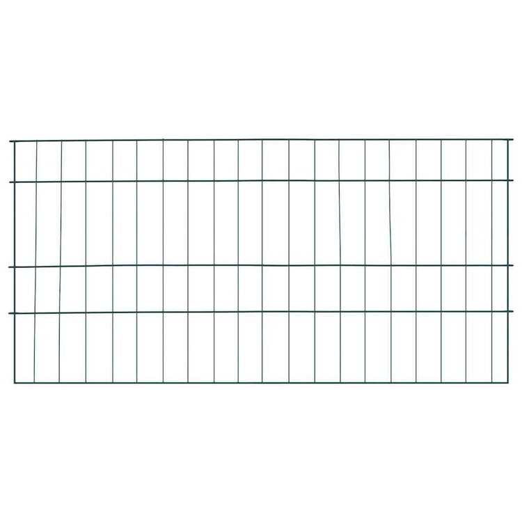 Vidaxl Teichzaun-Set 5-teilig grün 100 x 50 cm Stahl