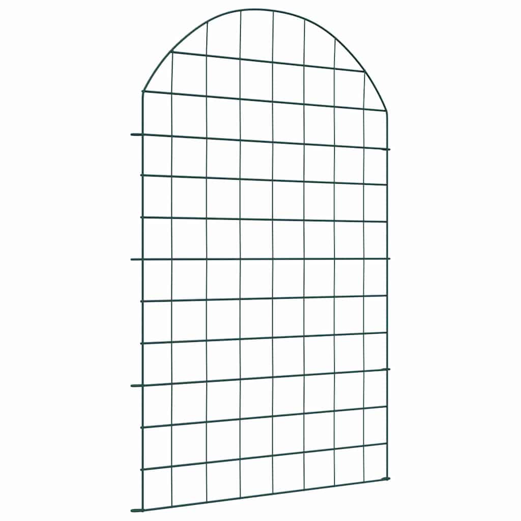 Vidaxl Teichzaun-Set 8-teilig grün 50 x 80 cm Stahl