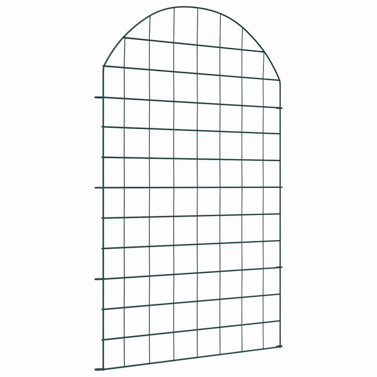 Vidaxl Teichzaun-Set 8-teilig grün 50 x 80 cm Stahl