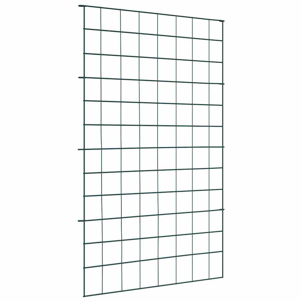 Vidaxl Teichzaun-Set 8-teilig grün 50 x 80 cm Stahl