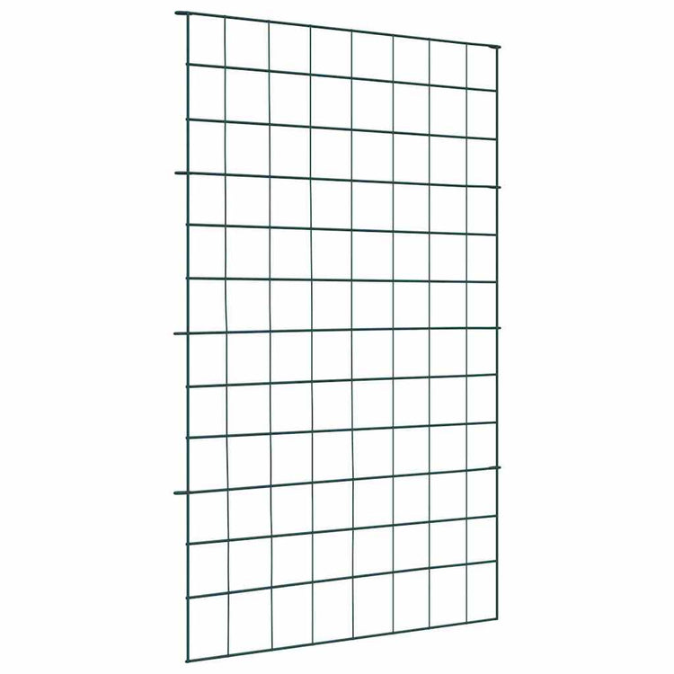 Vidaxl Teichzaun-Set 8-teilig grün 50 x 80 cm Stahl