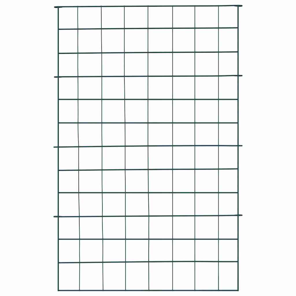 Vidaxl Teichzaun-Set 8-teilig grün 50 x 80 cm Stahl