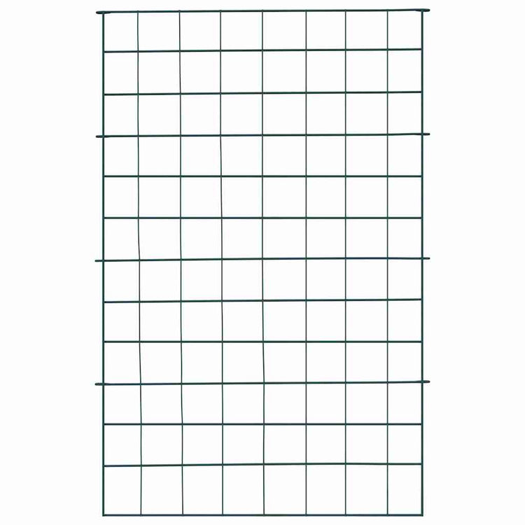 Vidaxl Teichzaun-Set 8-teilig grün 50 x 80 cm Stahl