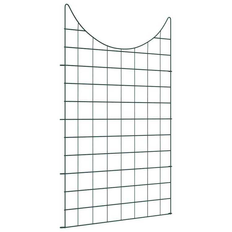 Vidaxl Teichzaun-Set 8-teilig grün 50 x 80 cm Stahl