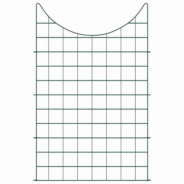 Vidaxl Teichzaun-Set 8-teilig grün 50 x 80 cm Stahl