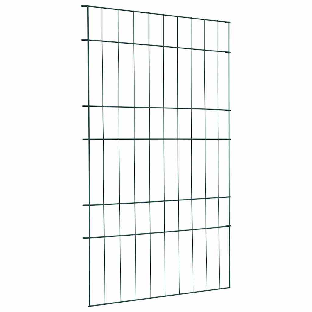 Vidaxl Teichzaun-Set 8-teilig grün 50 x 80 cm Stahl