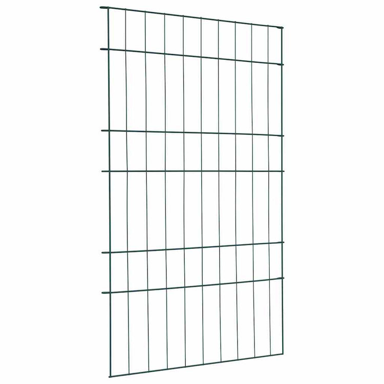 Vidaxl Teichzaun-Set 8-teilig grün 50 x 80 cm Stahl