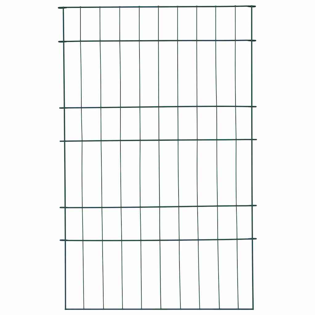 Vidaxl Teichzaun-Set 8-teilig grün 50 x 80 cm Stahl