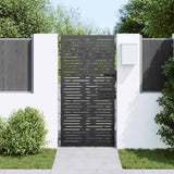 VidaXL Gartentor mit Schloss schwarz 85 x 200 cm pulverbeschichteter Stahl - afbeelding 3