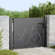 VidaXL Gartentor mit Schloss schwarz 110 x 105 cm pulverbeschichteter Stahl