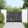 VidaXL Gartentor mit Schloss schwarz 110 x 105 cm pulverbeschichteter Stahl