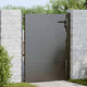 VidaXL Gartentor mit Schloss schwarz 105 x 130 cm pulverbeschichteter Stahl