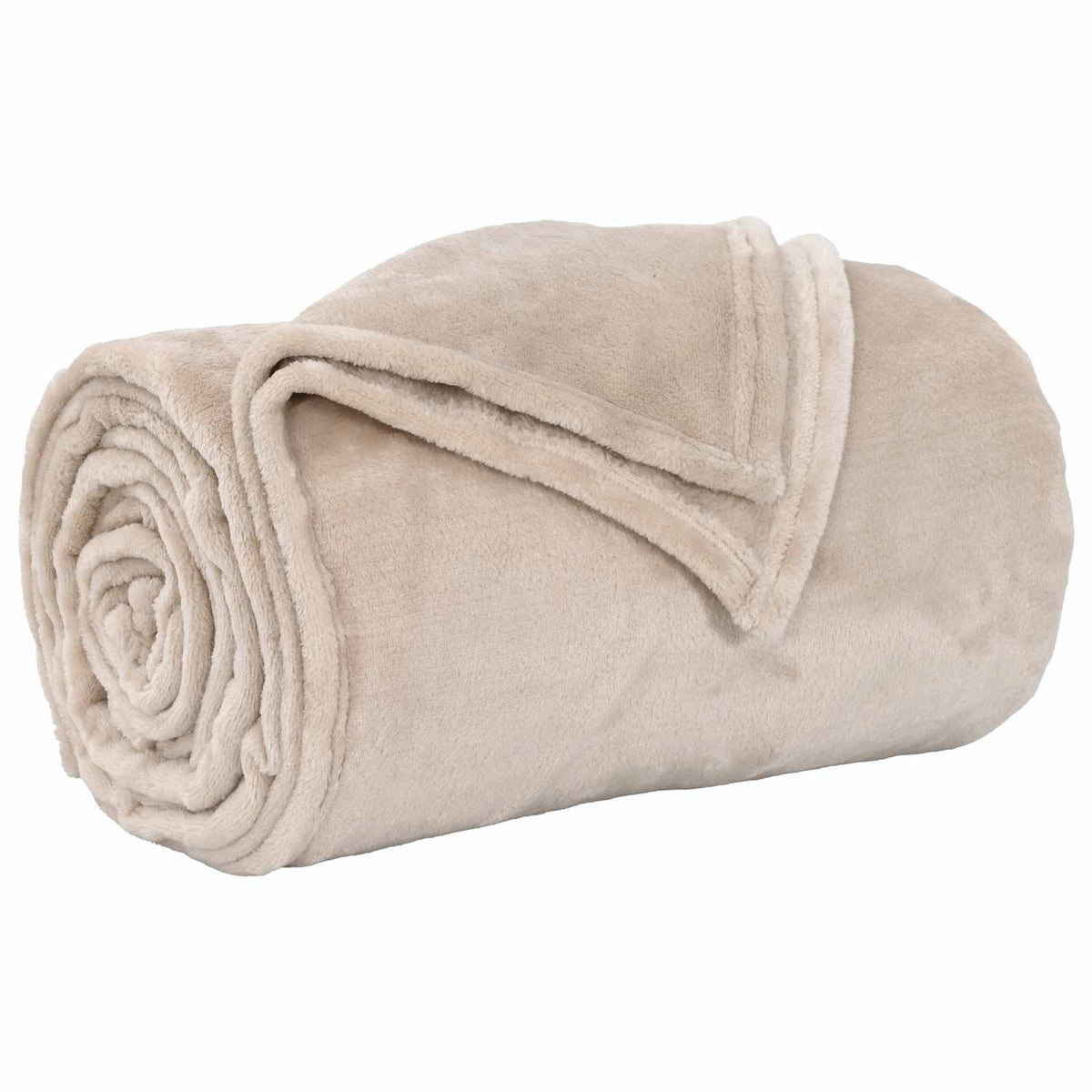 Vidaxl Überwurfdecke Beige 220 x 240 cm Fleece