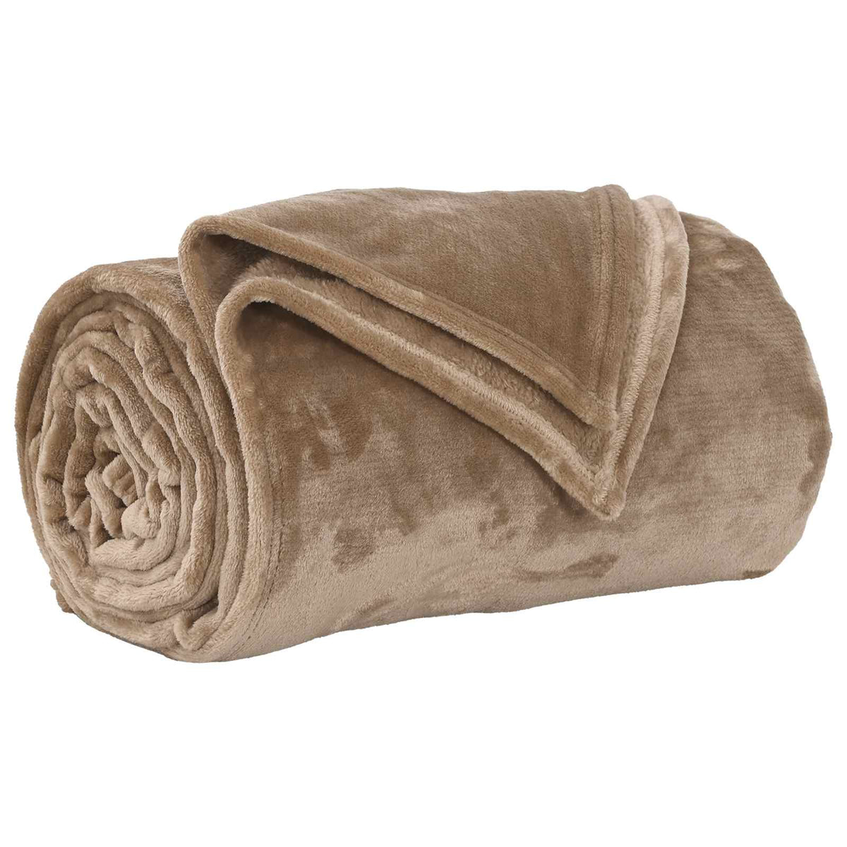 Vidaxl Überwurfdecke Kamel 150 x 200 cm Fleece