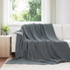 Vidaxl Überwurfdecke dunkelgrau 220 x 240 cm Fleece
