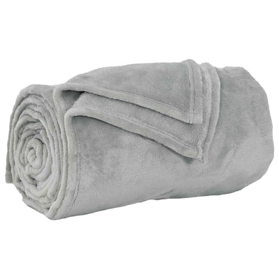 Vidaxx Überwurfdecke grau 220 x 240 cm Fleece