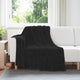 Vidaxx Überwurfdecke schwarz 150 x 200 cm Fleece