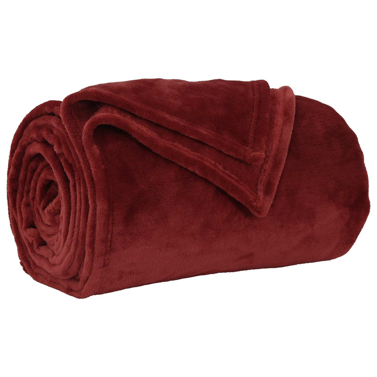 Vidaxx Überwurfdecke bordeauxrot 130 x 150 cm Fleece