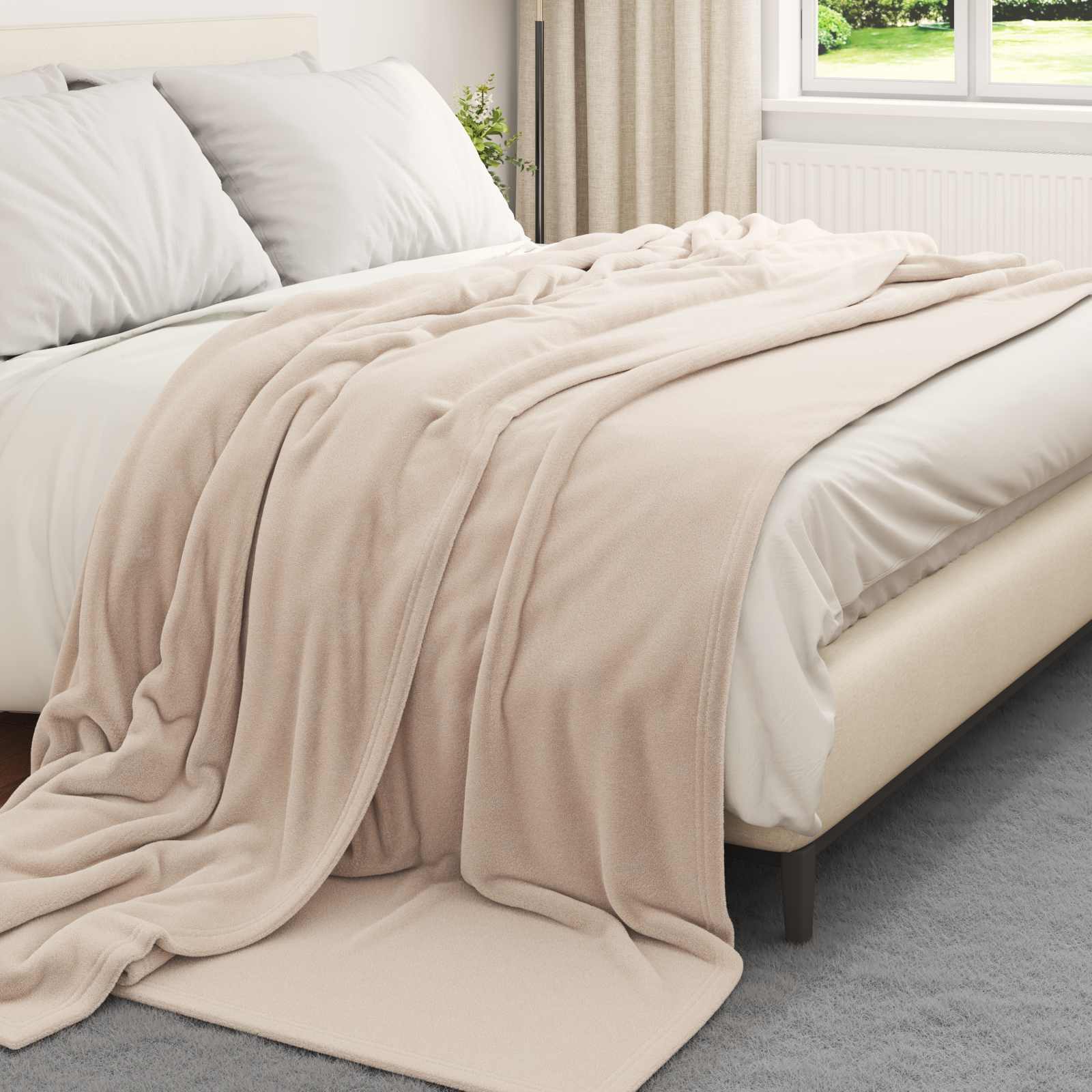 Vidaxl-Teppiche 6 Stück beige 220 x 240 cm Fleece