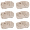 Vidaxl-Teppiche 6 Stück beige 220 x 240 cm Fleece