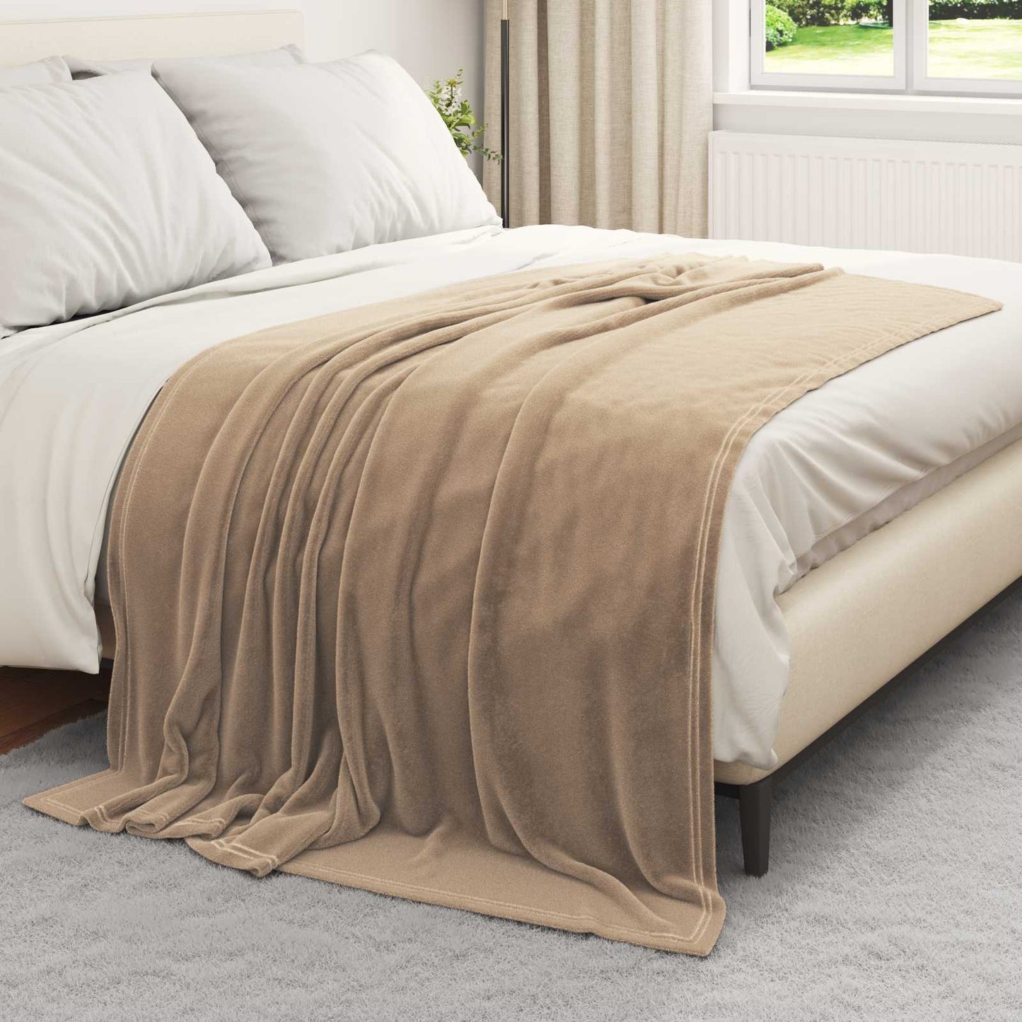 Vidaxl-Teppiche 6 Stück Kamel 150 x 200 cm Fleece