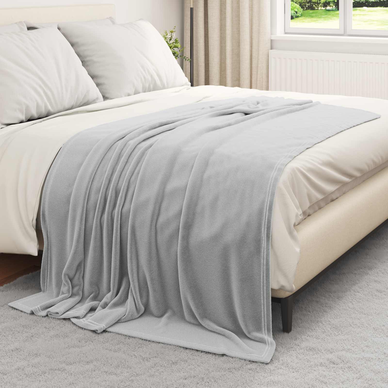 Vidaxl-Teppiche 6 Stück grau 150 x 200 cm Fleece