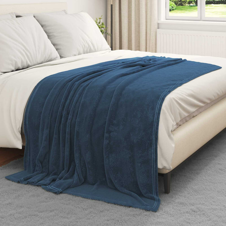 VidaXL Teppiche 6 Stück Marineblau 150 x 200 cm Fleece