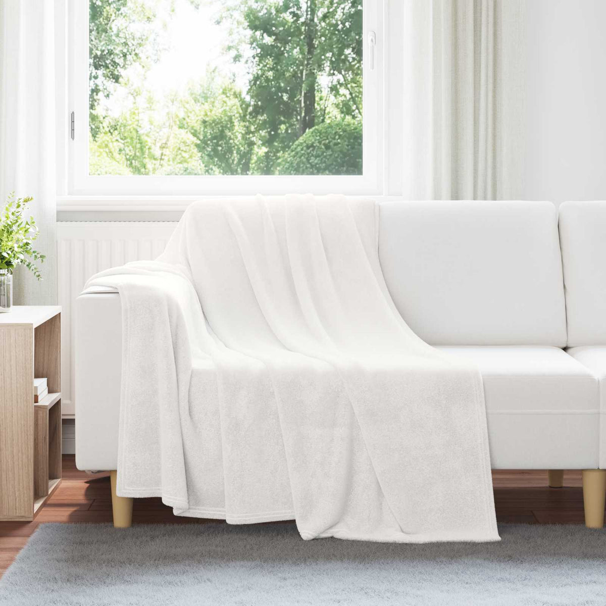 VidaXL Teppiche 6 Stück weiß 150 x 200 cm Fleece