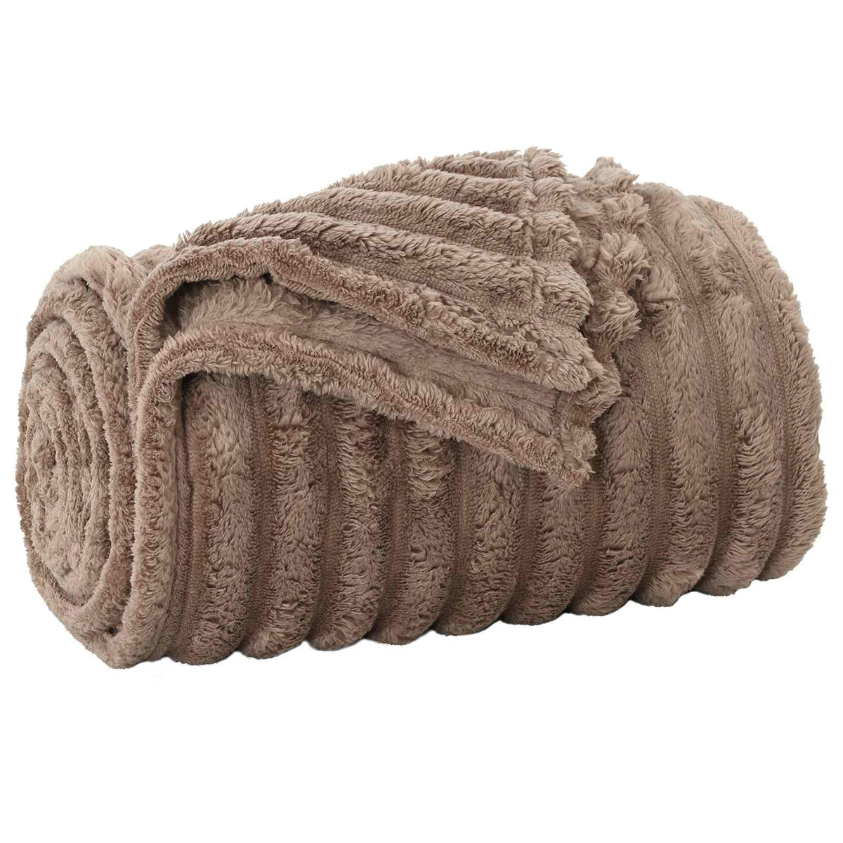 Vidaxl Überwurfdecke Kamel 270 x 240 cm Fleece