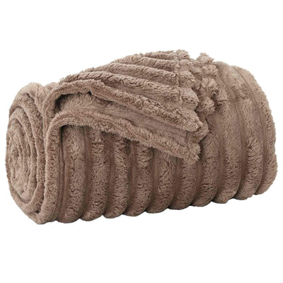 Vidaxl Überwurfdecke Kamel 270 x 240 cm Fleece