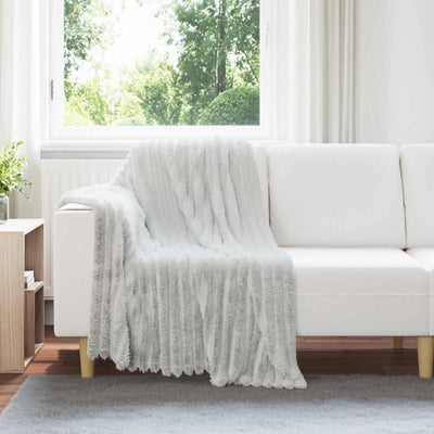 Vidaxx Überwurfdecke grau 150 x 130 cm Fleece
